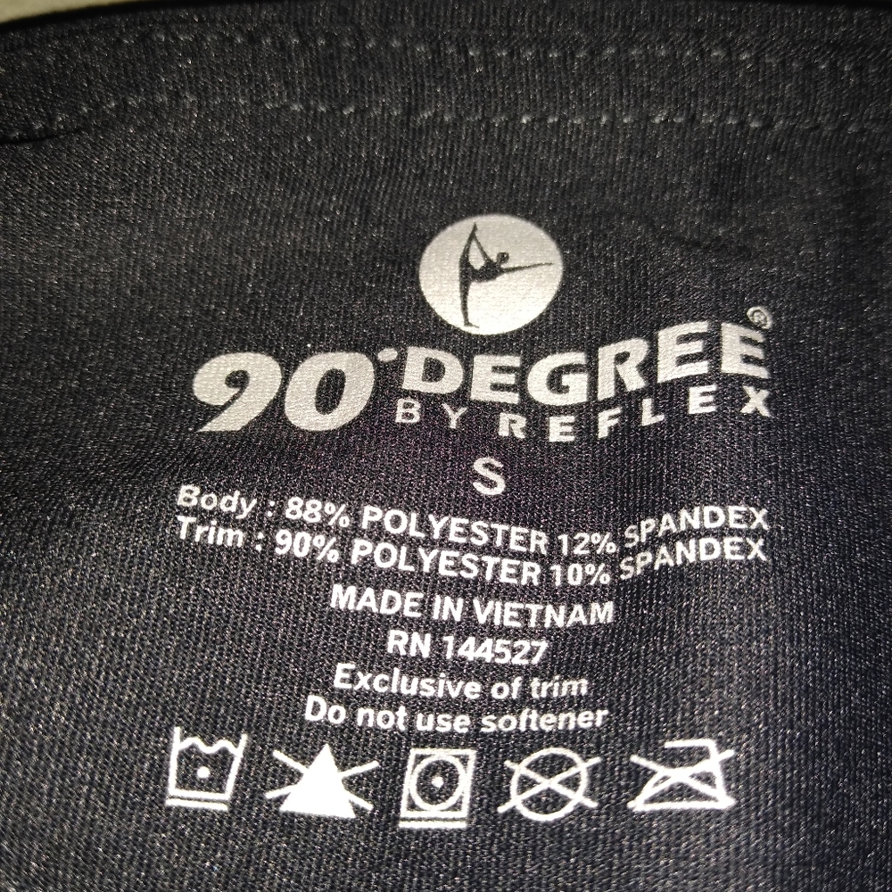90 Degree by Reflex color contrast Design Leggings - Picture 3 of 14